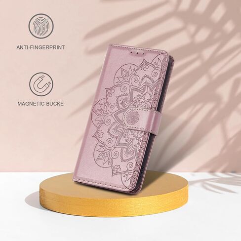 حقيبة محفظة لـ Galaxy A14 ، [حظر RFID] حامل بطاقة 3 مع فتحة بطاقة الائتمان PU غلاف واقٍ مغناطيسي للمجرة A14 (أرجواني) in Kuwait