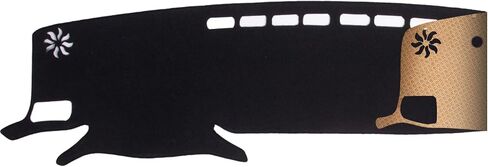 Upgrade Dacron Dashboard Cover Fit for 2017 2018 2019 2020 2021 2022 Niss-an Kicks Effective Anti Glare, Reduce Reflection, Sun Protection, Dust Proof, UV-Proof -Grey in Saudi Arabia