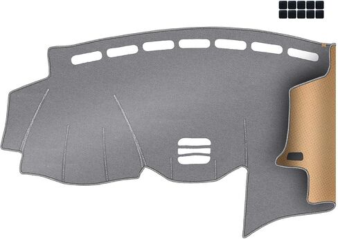Upgrade Dacron Dashboard Cover Fit for 2017 2018 2019 2020 2021 2022 Niss-an Kicks Effective Anti Glare, Reduce Reflection, Sun Protection, Dust Proof, UV-Proof -Grey in Saudi Arabia