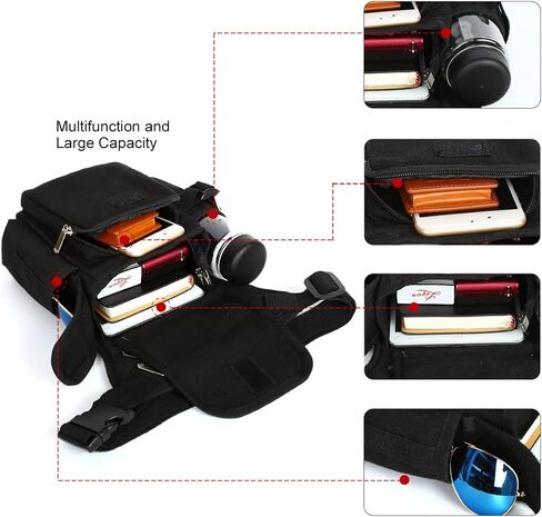 Eshow الرجال قطرة الساق الحقيبة أدوات أكياس التكتيكية حقيبة الساق حزمة مراوح الفخذ أكياس دراجة الدراجات الورك حقيبة قماش الخصر حزم in Kuwait