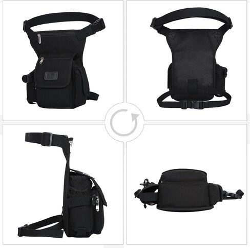 Eshow الرجال قطرة الساق الحقيبة أدوات أكياس التكتيكية حقيبة الساق حزمة مراوح الفخذ أكياس دراجة الدراجات الورك حقيبة قماش الخصر حزم in Kuwait