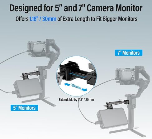 مقبض يد بمشبك ناتو قابل للتعديل من SIRUI لـ DJI Gimbals، مقبض حبال من السيليكون لـ DJI RS 3 Mini، RS 3، RS 3 Pro، RS 2، RSC 2، مثبت Ronin-S، ملحقات جيمبال تحميل 17.6 رطل، SC-ASH in Saudi Arabia