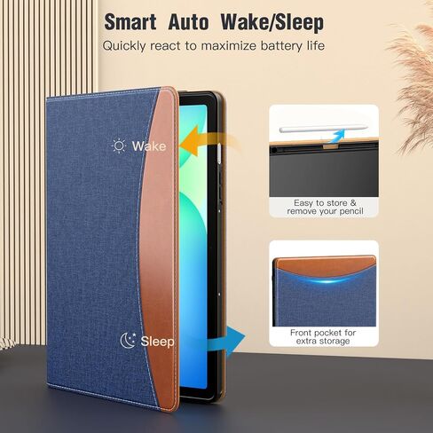 علبة Moko لـ Samsug Galaxy Tab S10 Fe/S9 Fe 5g 10.9 بوصة 2025/2023 ، S9 11 بوصة 2023 مع حامل القلم S ، PU Leather Multi-alman in Kuwait
