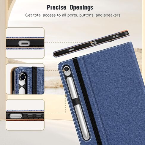 علبة Moko لـ Samsug Galaxy Tab S10 Fe/S9 Fe 5g 10.9 بوصة 2025/2023 ، S9 11 بوصة 2023 مع حامل القلم S ، PU Leather Multi-alman in Kuwait