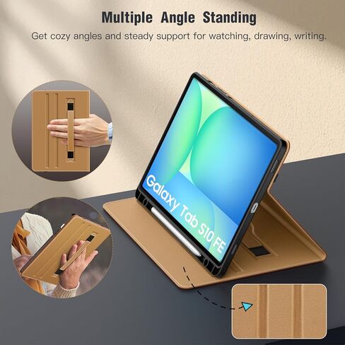 علبة Moko لـ Samsug Galaxy Tab S10 Fe/S9 Fe 5g 10.9 بوصة 2025/2023 ، S9 11 بوصة 2023 مع حامل القلم S ، PU Leather Multi-alman in Kuwait