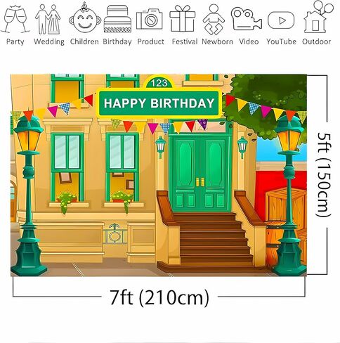 عيد ميلاد التصوير الفوتوغرافي الخلفي الأبجدية صورة خلفية استوديو الدعائم حديثي الولادة BABY BACKDROP BANNER VINYL 7x5ft ... in Saudi Arabia