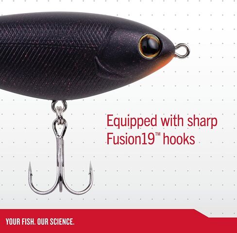 Berkley Choppo Topwater Fishing Lure, Assorted 3 Pack, 1/2 oz, 90mm Topwater, Enhanced Propeller Surface Area for Maximum Disturbance, Equipped with Sharp Fusion19 Hook in Kuwait
