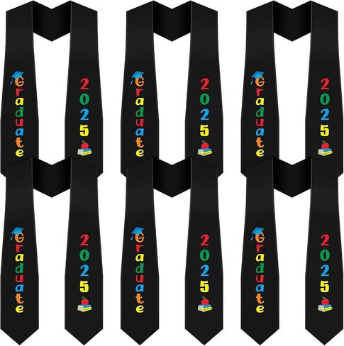 Berlune 6 Pcs Kids Preschool Graduation Stoles Preschool Printed Graduation Stole Graduation Sash Graduate Gift for Child in Saudi Arabia