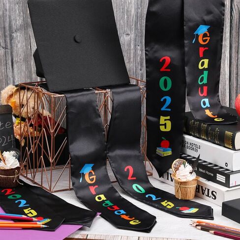 Berlune 6 Pcs Kids Preschool Graduation Stoles Preschool Printed Graduation Stole Graduation Sash Graduate Gift for Child in Saudi Arabia
