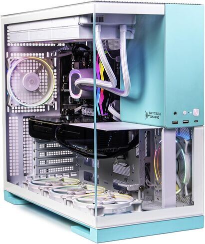 Skytech Gaming Shadow Desktop PC ، Ryzen 7 5700 3.7 GHz (4.6GHz Turbo) ، NVIDIA RTX 5060 TI 8GB ، 1TB NVME SSD ، 32GB DDR4 RAM 3200 ، 650W GOLD GOLD ، WI-FI ، WIN 11 in Kuwait