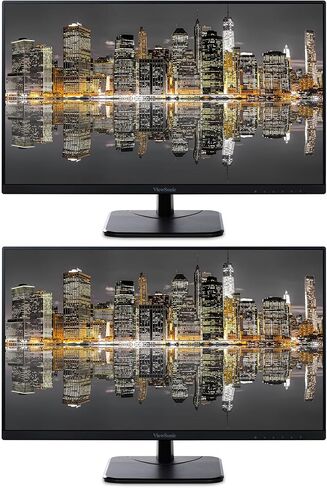 ViewSonic VA2756-MHD 27-inch 1920 x 1080 Full HD LCD IPS Monitor, 2-Pack Bundle with Ultra-Thin Bezel, FreeSync, Eye Care, HDMI, DisplayPort, VGA, Speakers in Kuwait