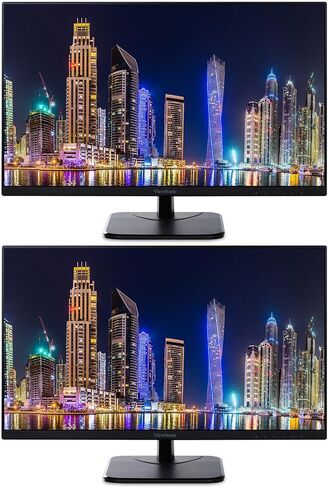 ViewSonic VA2756-MHD 27-inch 1920 x 1080 Full HD LCD IPS Monitor, 2-Pack Bundle with Ultra-Thin Bezel, FreeSync, Eye Care, HDMI, DisplayPort, VGA, Speakers in Kuwait