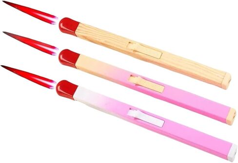 NIVEK Giant Match Stick Shaped Multipurpose Butane Refillable Lighter, Matchstick Novelty Lighter, Wood Color, Fun Cool Lighters (Wood Color) in Saudi Arabia