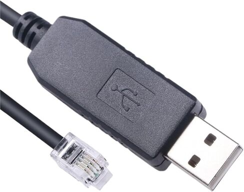 1PC ETX-125 ETX-90 ETX-70 LXD-75 LX90 CABLE PL2303GT USB RS232 إلى RJ10 4P4C CONTROL (16ft ، DB9 RJ9 بدون رقاقة) in Kuwait