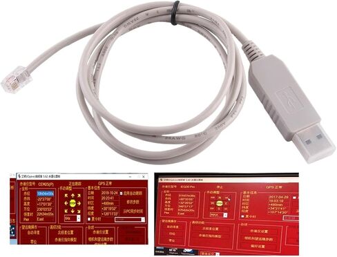 USB إلى RJ9 4P4C RS232 كابل التحكم التسلسلي للتلسكوب الاستوائي IEQ30 CEM25 CEM60 IEQ45 (1.8M) in Kuwait