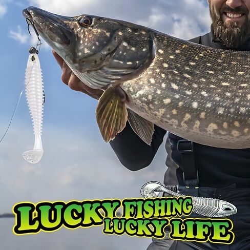 Paddle Tail Swimbaits 10/16/20 PCS Fishing Lures Soft Plastic Lures for Trout Crappie Walleye Soft Baits for Bass Fishing Freshwater Saltwater 4.1/3.5/3/2.5 Inch in Saudi Arabia