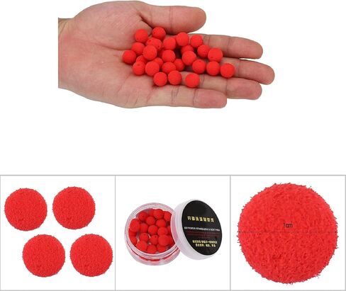 plplaaoo Carp Fishing Bait, 30Pcs/Lot Carp Fishing Fishing Bait, 10/12mm Foam Pop Up Soft Pellets Baits, Floating Lure Smell Carp Fishing Bait Artificial Floating Ball Beads Feeder, boilies Fishin in Saudi Arabia