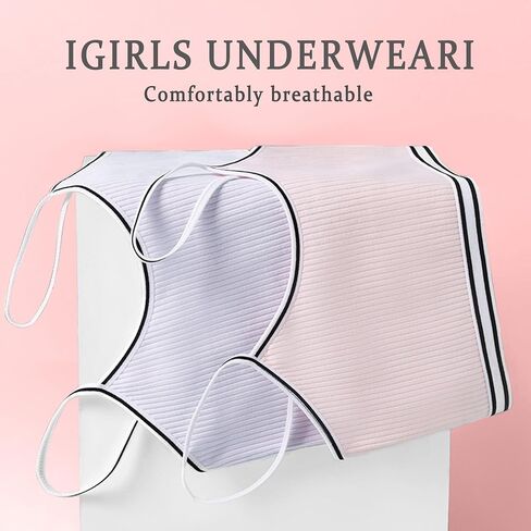 SIAEYINFY Girls Bra, 6PCS Girls Training Bra Cotton Bralette Seamless Cami Crop Bras in Saudi Arabia