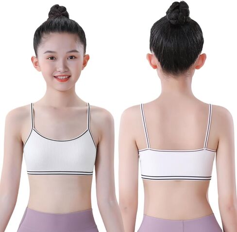 SIAEYINFY Girls Bra, 6PCS Girls Training Bra Cotton Bralette Seamless Cami Crop Bras in Saudi Arabia