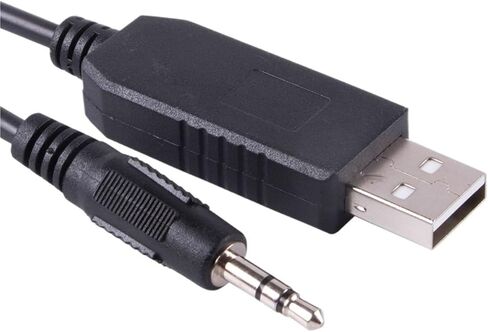 PL2303GT USB إلى RS232 المنفذ التسلسلي 3.5 مم مقبس الصوت المصغرة 3 أعمدة محول الاتصالات كابل uprgade (TIP-TX RING-RX) in Saudi Arabia