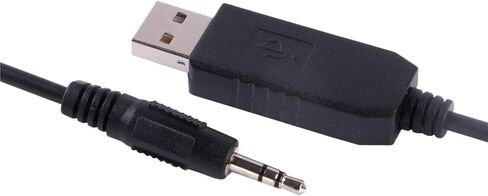 PL2303GT USB إلى RS232 المنفذ التسلسلي 3.5 مم مقبس الصوت المصغرة 3 أعمدة محول الاتصالات كابل uprgade (TIP-TX RING-RX) in Saudi Arabia