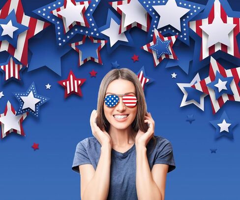 10x8ft Independence Day 4th of July Backdrop Patriotic Day Memorial Day Veterans Day Backdrop American Flag Striped Star Photography Background Large Banner Party Decorations Studio Photo Booth Props in Saudi Arabia