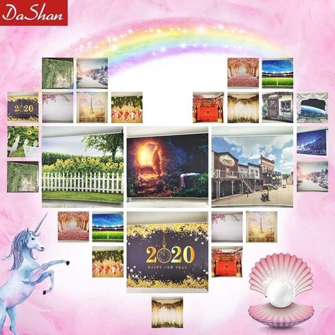 Dashan 10x8ft Polyester Independence Day Backdrop Backdrop 4th of July Photography Flag American Fire Firewors Balsons backgroun in Kuwait