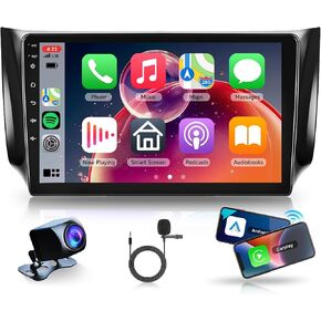 2G+64G 10.1 Inch Car Radio for Nissan Sentra Sylphy B17 2013-2017, Rimoody Android Car Stereo Carplay Android Auto Touch Screen Mirror Link DSP Bluetooth FM/RDS GPS WiFi SWC Backup Camera