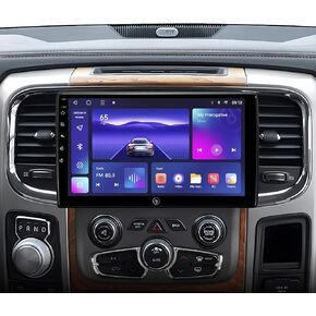 10" 8 Core (6G+128G) Car Stereo Radio for Manual and Auto AC Dodge Ram 1500 2500 3500 2013-2018 &2019-2024 Classic,with 5GWiFi Built-in Wireless Carplay and Android Auto SWC GPS Navigation Replacement