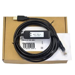 OPCA-02 for ACS355 550 Series Inverter Debugging Cable Programming Cable Communication Download Cable Data Cable Dual chip Design Industrial Grade 3 Meters