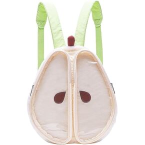 Cute Pear Shape Ita Bag Anime Cosplay Daypack Large Capacity Kawaii Backpack for Women (Green, Large)