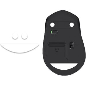 Rounded Curved Edges Mouse Feet Skates for Logitech M330 Silent Mouse, Gaming Mouse Feet Skates,Anti-Slip,Game Mouse Accessories,Gaming Mouse Feet Replacement(White)