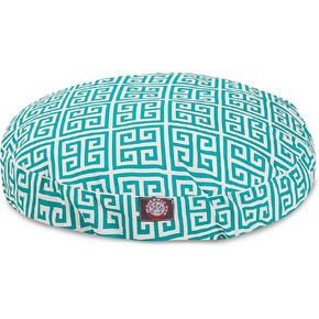 Yellow Plantation Medium Round Indoor Outdoor Pet Dog Bed With Removable Washable Cover By Majestic Pet Products in Kuwait