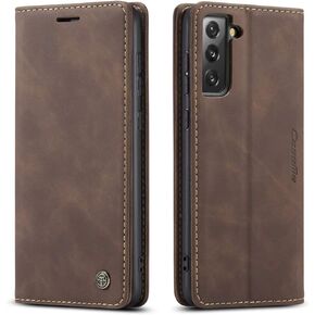 متوافق مع Samsung Galaxy S21 Plus Wallet Case مع حامل البطاقة ، كيكستاند فليب الورقة الهاتف