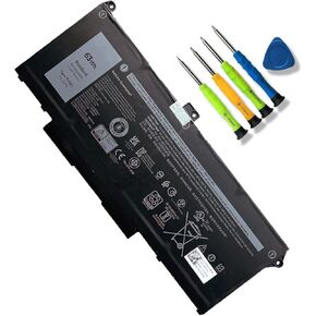 RJ40G Laptop Battery Replacement for Dell Latitude 14 5420 Latitude 15 5520 Precision 15 3560 Series P104F001 P104F002 P137G P137G001 P104F 075X16 01K2CF 0WK3F1 0M3KCN 005R42 WY9DX 15.2V 63Wh