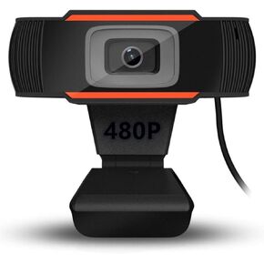 Computer Camera Webcam 480P 720P 1080P Full Hd Web Camera Streaming Video Live Broadcast Camera with Stereo Digital Microphone (Color : 480P)