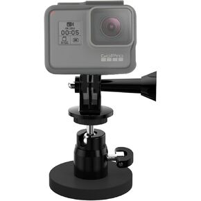 Magnetic Camera Mount, 360° Rotation N52 Magnet Action Camera Holder, Compatible with Hero 13/12/11/10/9/8/7/6, DJI Osmo Action 5/4/3/2, Insta360 X4/X3/Ace/Ace Pro