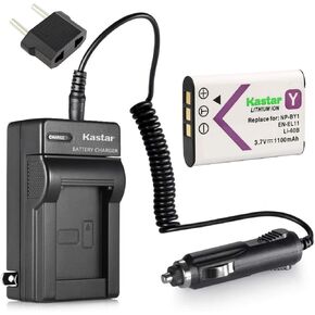 Kastar NP-BY1 Battery (1-Pack) and Charger Kit Replacement for Sony NP-BY1 Work with Sony Action Cam Mini HDR-AZ1 Camera