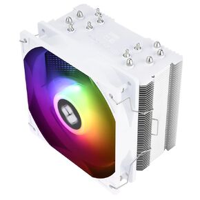 Thermalright Burst Assassin 120 SE ARGB White CPU Cooler, 6 Heat Pipes Heatsink, 12cm PWM Fan CPU Air Cooler, AGHP Technology, for Intel LGA1851/1700/115X/1200,AM4/AM5, 148mm High Heatsink Cooling