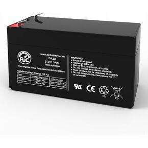 AJC Battery Compatible with para Systems PS-1212 12V 1.3Ah Sealed Lead Acid Battery