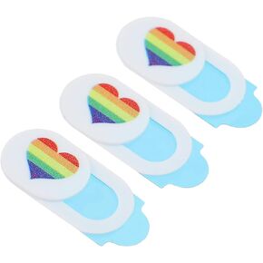 NUOBESTY Privacy Webcam Cover Slider for Laptop Camera Cover Slide Pack Abs Material Heart Design