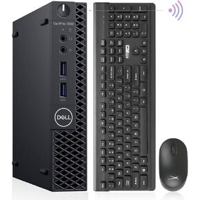 Dell Mini PC Windows 11 Micro Computer OptiPlex 3060 Desktop,i7-8700T 16GB Ram 512GB M.2 NVMe M.2 SSD,AX210 Built-WiFi 6E,HDMI Dual Monitor Support,Wireless Keyboard Mouse (Renewed)