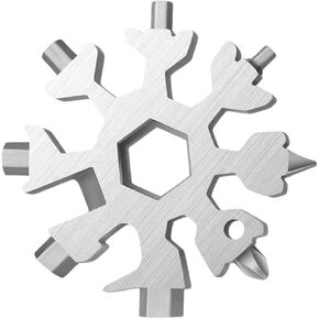 18 في 1 أداة Snowflake Multi for Man ، Snowflake Snowflake Multitool Stockers للأب ، الزوج ، صديقها ، وجع الثلج/مجموعة المفكات/مفك البراغي لهدايا عيد الميلاد (أسود) in Kuwait