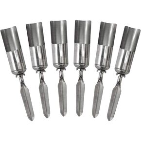 6pcs صيد القضبان حامل القطب الدعم الأرضي ، حامل قضيب الصيد الفولاذ المقاوم للصدأ ، رفوف قضبان الصيد القابلة للفصل ومحمولة للبنك صيد الأسماك المتحمسين