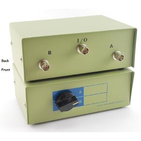CablesOnline 2-Way Metal A/B BNC Manual Rotary Switch Box (SB-036)