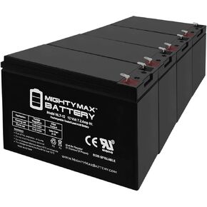 Mighty Max Battery ML7-12 - 12V 7.2AH Replacement UPS Battery for APC Back-UPS 550 BE550G - 4 Pack