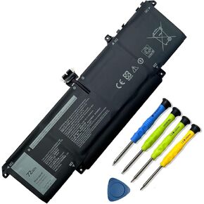 72Wh P83V9 4-Cell Laptop Battery Replacement for Dell Precision 5470 5480 5490 Series P154G P154G001 P154G002 CDTT2 YXP8T 41CP8/61/60 15.4V 4442mAh