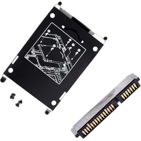 SATA Hard Drive Interposer Connector w/ 2.5" HDD Caddy Bracket Tray Replacement for HP Elitebook 2570P 2560P 2170P