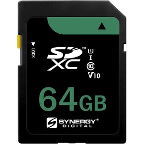 Synergy Digital 64GB Secure Digital SDXC UHS -I بطاقات الذاكرة ، متوافقة مع كاميرا Kodak Pixpro AZ255 - الفئة 10 ، U1 ، 100 ميجابايت/ثانية ، 300 سلسلة - حزمة 3 in Kuwait