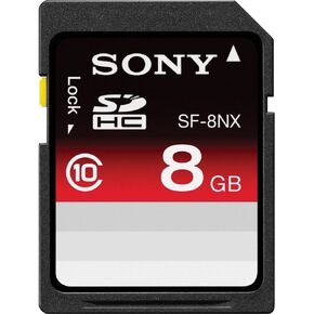 Sony Media 8 GB SDHC Flash Memory Card (SF8NX/TQ)